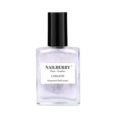 Image of Nailberry L&#039;Oxygéné Oxygenated Nail Lacquer Star Dust, 15 ml Polish for a Healthier Manicure &amp; Long Lasting Colour 12 Free, Vegan, Halal, Cruelty Gluten Free