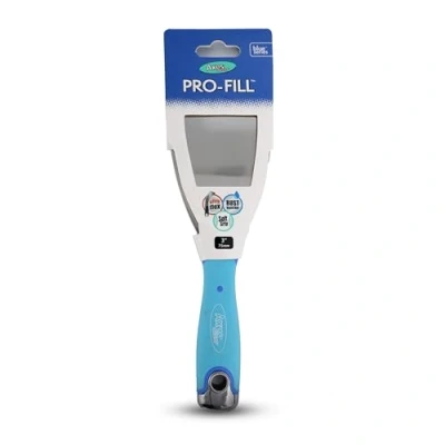 Image of Axus Decor Pro Fill (Blue Series) Stainless Steel Flexible Filling Knife, Filler Knife Putty for Professional &amp; DIY Projects Anti Rust Blade and Rubberized Handle 3 Inch/ 75mm