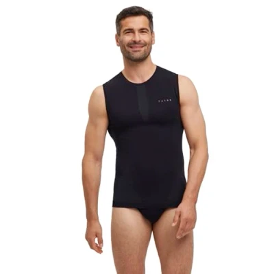 Image of FALKE Men&#039;s Warm M S/L SH Functional Yarn Quick Dry 1 Piece Base Layer Top, Black (Black 3000) New eco Friendly, S