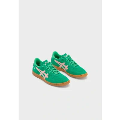 Image of Asics Sportstyle Skyhand OG Unisex Trainers, Size: 8, Cilantro/grapefruit Buckskin / suede