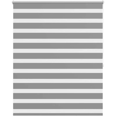 Image of vidaXL Zebra Blind 120 x 175 cm Grey