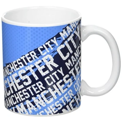Image of FC Manchester City 1950 &#039;s Ceramic Mug, Ocean Blue
