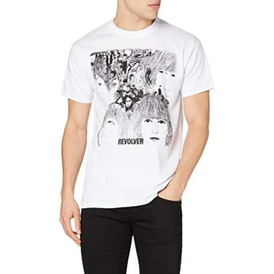 Image of Unknown Men&#039;s Revolver Album Cover T Shirt, White, XXL UK