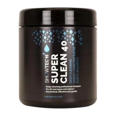 Image of Show Tech+ Super Clean 40 Shampoo Ultimate Pet Cleansing Power for Dogs &amp; Cats Deeply Removes Dirt Odour Achieve Immaculate Coats Superior Cleaning Formula, 1L