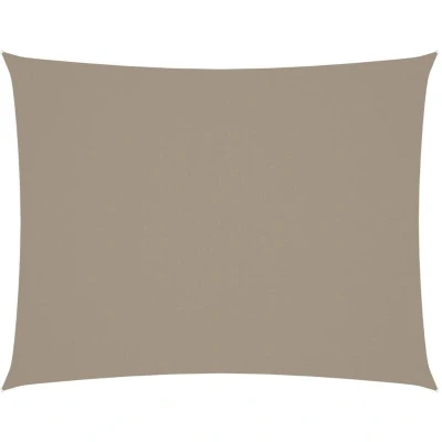 Image of vidaXL Sunshade Sail Oxford Fabric Rectangular 5x7 m Taupe