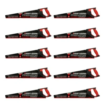 Image of Spear &amp; Jackson B9820 10 Pack of Predator Universal Woodsaws (20&quot; x 8pts) Medium Finish Saws