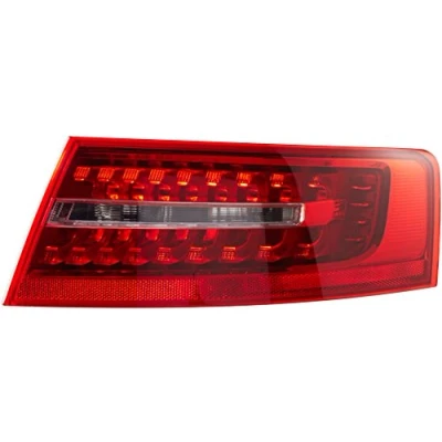 Image of 4F5945096AB, 4F5945096AC, 4F5945096J Rear light VALEO 043843 ORIGINAL PART Right Outer section with bulbs bulb holder AUDI: A6 C6 Saloon
