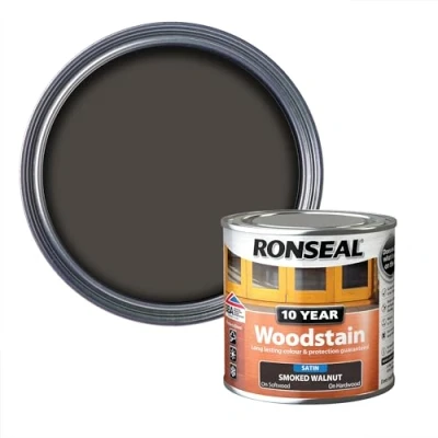 Image of Ronseal 10 Year Woodstain Smoked Walnut 250ml