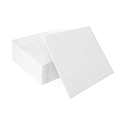 Image of PAW Airlaid Napkins (40 x 40 cm) I 50 Pieces Plain Fabric Like Elegant Table Decoration HoReCa for Important Occasions Weddings, Celebrations, Christmas Unicolour: White