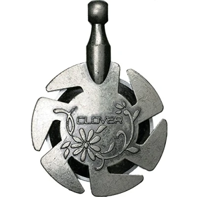 Image of Clover Yarn Cutter Pendant Antique Silver, 2.76 x 8.35 14.44 cm