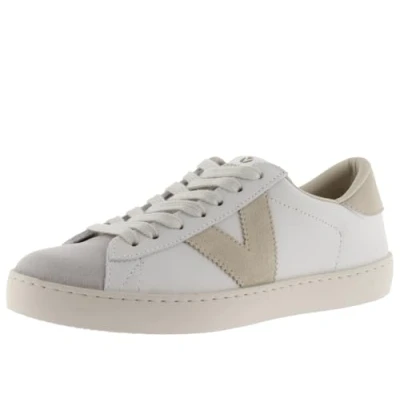Image of Victoria Unisex Berlin PIEL&amp; Serraje Sneaker, Hielo, 2 UK