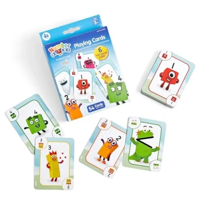 Image of Learning Resources Numberblocks Playing Cards, Ages 3+, 54 Cards with Character Images, Rules for 2 New Kids Games and 4 Updated Classic Games, Travel Family Game