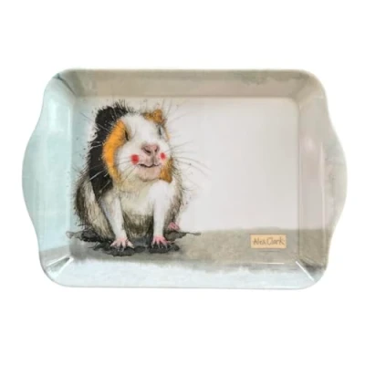 Image of ALEX CLARK Guinea Pig Small tray perfect for snacks and tea/use indoor garden/animal lovers/gift/tea drinkers/serving food