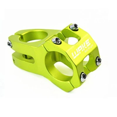Image of Wake 31.8 Stem 45mm Mountain Bike Short MTB for 31.8mm Handlebar, Most Road BMX Track (Green)