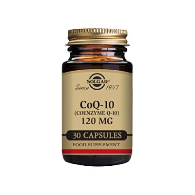 Image of Solgar CoQ 10 (Coenzyme Q 10) 120mg Vegetable Capsules Pack of 30 Helps Reduce Effects Aging Supports Energy Production Vegan, Gluten Free and Kosher