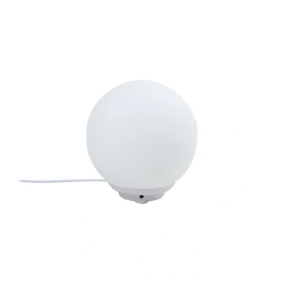 Image of Lindby Smart LED table lamp Cosmia, white, glass, Tuya
