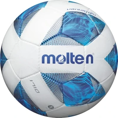 Image of Molten 1710 Vantaggio Football Superior Training Practice Ball Extra Durable PU/PVC Cover For Multi Surface Play Size 5 Boys and Girls Aged 14 plus &amp; Adults Blue
