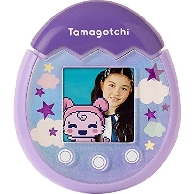 Image of TAMAGOTCHI 42902UK Bandai Pix The Next Generation of Virtual Reality Pet with Camera, Games and Collectable Characters Sky, Purple
