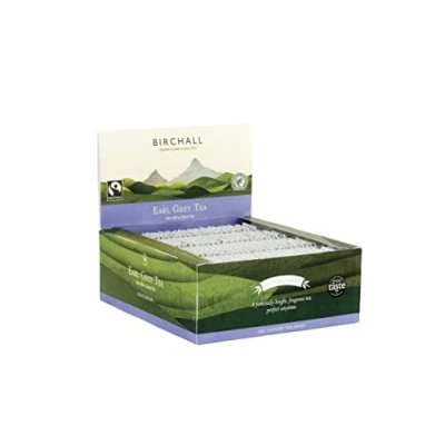 Image of Birchall Tea Earl Grey 10 Boxes of 100 Enveloped Plant Based Bags A Perfectly Aromatic and Uplifting Brew for Your Mornings Afternoons