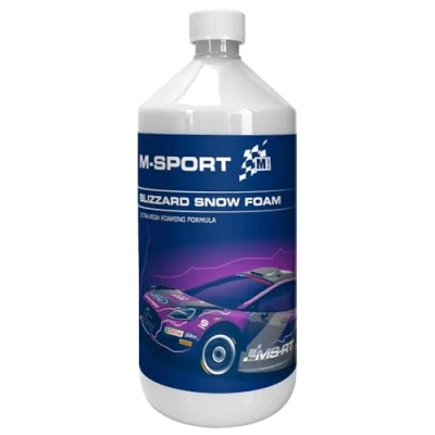 Image of M SPORT Blizzard Snow Foam 1L Extreme Cling PH Neutral Formula Wax Safe Cleans Without Stripping Protection Thick