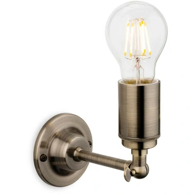 Image of Firstlight Indy Retro Style Wall Light Antique Brass