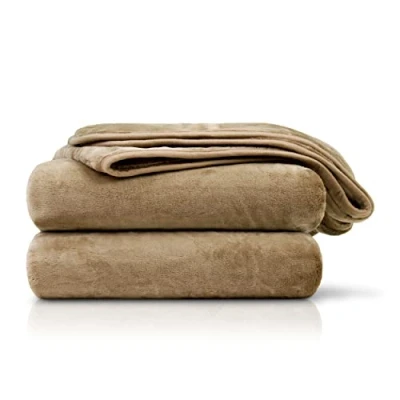 Image of Amago Cuddly Blanket, Cashmere Feel, 130 x 170 cm Taupe
