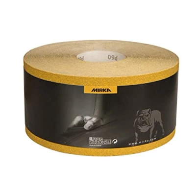Image of Mirka Gold Universal sanding Paper abrasive roll 115mm x 50m / grit P60 For plaster, filler, chipboard, wood, varnish