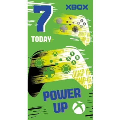 Image of xbox, age 7, birthday card