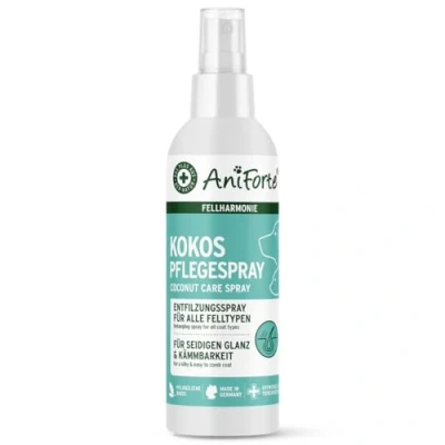 Image of AniForte fur Harmony care spray Coconut for Dogs &amp; Cats 200ml Gentle and skin, spray, shiny fur, felt removing cleaning, combing
