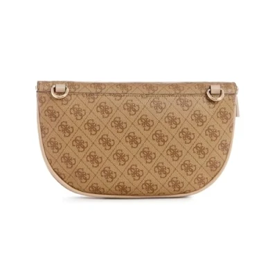 Image of GUESS Women&#039;s Manhattan Belt, Sling, Bum Bag, Latte Logo, One Size
