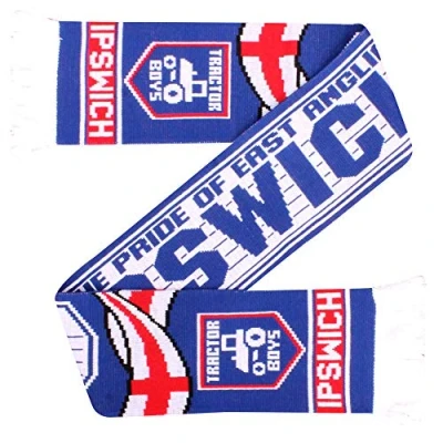 Image of GIFTS 4 ALL Ipswich Football Fans Scarf, Match Day Tractor Boys Souvenir Scarf