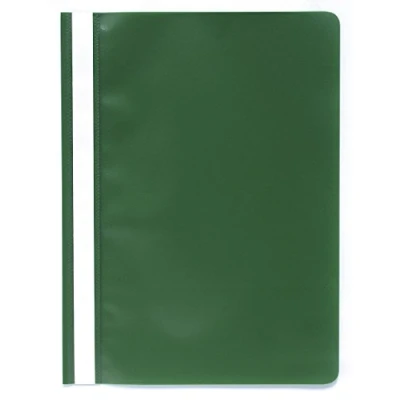 Image of Exacompta Ref 449215B_PAQ PP Transfer File Suitable For Use With A4 Documents, Premium PVC, Clear Front Cover, Holds Approx. 100 Sheets Green (Pack of 25)