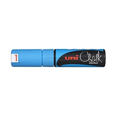 Image of UNI Ball 186447 Raam en krijtmarker CHALK PWE 8K, 8 mm, spievormige punt, lichtblauw