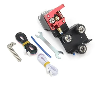 Image of Zeberoxyz Direct Drive Plate Extruder with Pulleys Support Kit Stepper Motor Easy Print Flexible Filament for Ender 3 Pro CR 10 10S Adapter Plate(Extruder Motor)