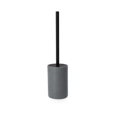 Image of Blue Canyon Amara Toilet Brush &amp; Holder for Bathroom, Flexible Bowl Plastic Head Deep Cleaning, Compact Size, Elegant Design with Odour Free