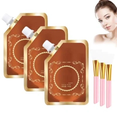 Image of 2024 New Anti Blemish &amp; Aging Wrinkle Tear off Mask,Juelreou 𝐅𝐫𝐞𝐜𝐤𝐥𝐞 𝐑𝐞𝐦𝐨𝐯𝐚𝐥 Mask,Beautykomi Skin Rejuvenation Mask Sleep Facial Mask,Peel Mask,Cleans Pores (3PCS)