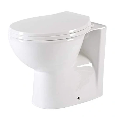 Image of Milano Select Modern White Ceramic Back to Wall Toilet WC Pan Soft Close Seat