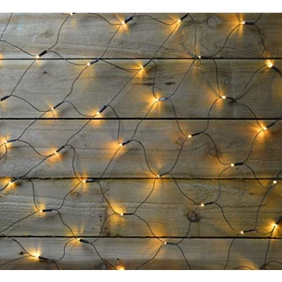 Image of Premier 3.5m x 1.2m 360 LED Multi Action Christmas Net Window Light Warm White