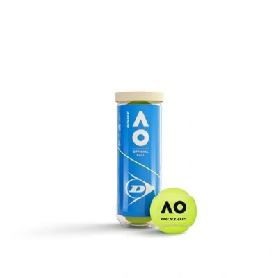 Image of DUNLOP tennis ball Australian Open for clay court, hard court and turf (3 balls)