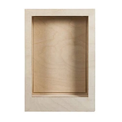 Image of Rayher DIY Kit Wooden Shadow Box Frame, 3D Frame for Crafts, Building Set, natural wood, 8 pieces, 20x30x6.6cm, 62854505