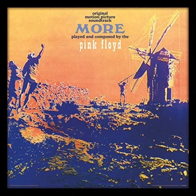 Image of Pink Floyd More Soundtrack 12&quot; Album Cover Framed Print, MDF, Multi Colour, 32 x 1.5 cm