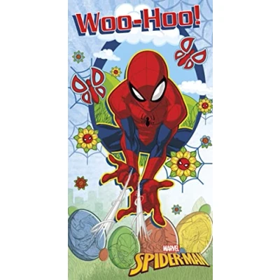 Image of Carlton Cards UK Greetings Marvel Spiderman Easter Money Wallet Card, Multicolor