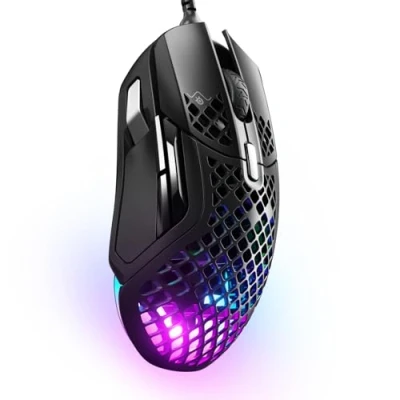 Image of SteelSeries Aerox 5 Holey RGB Gaming Mouse Ultra lightweight Water Resistant Design 18K DPI TrueMove Air Optical Sensor
