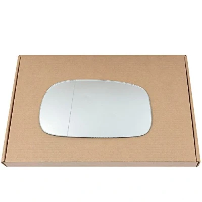 Image of Less4spares Wing Mirror Glass Left Compatible with Nissan Micra K11 1992 2003 STICK ON Passenger Near Side Blind Spot