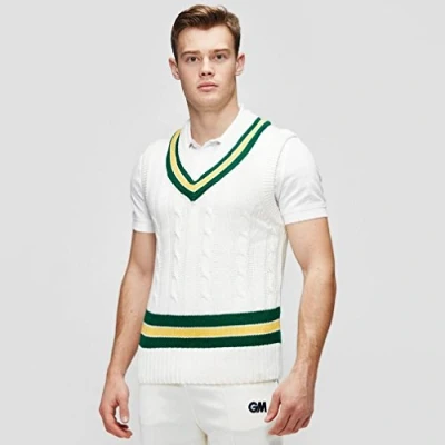Image of Gunn &amp; Moore GM Cricket Slipover Maroon/Amber Large