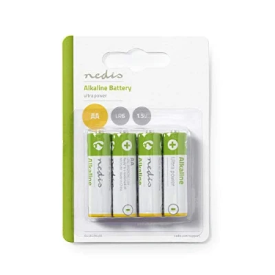 Image of Nedis Instrustrial Alkaline Battery AA 1.5 V 4 pieces Blister