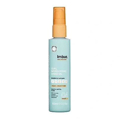 Image of Imbue Curl Worshipping Shine Hair Oil Serum Vegan and Curly Girl Method Compliant, 100ml, Transparent