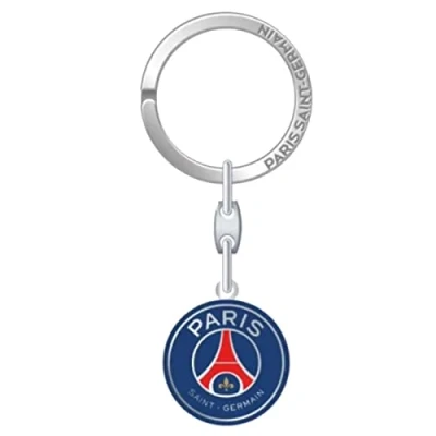 Image of PSG Half Balloon Key Ring, Metal, 18 x 8.4 1.5 cm