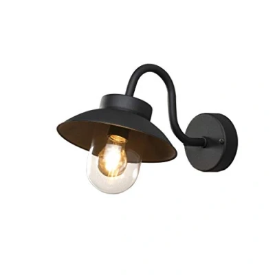 Image of Vega Outdoor Classic Dome Mini Wall Black E27, IP44