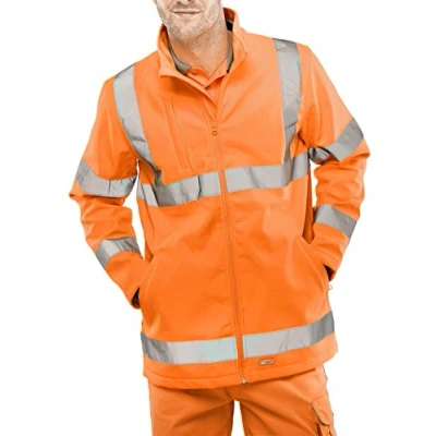 Image of BeeSwift SS20471ORXL Soft Shell Jacket High Visibility, X Large, Orange